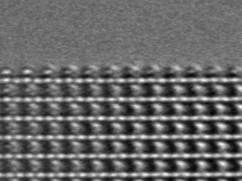 Atomic resolution TEM image